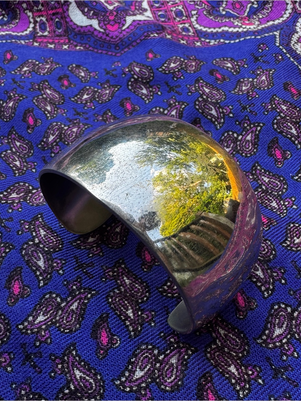 Statement Silver Wide Cuff Bracelet